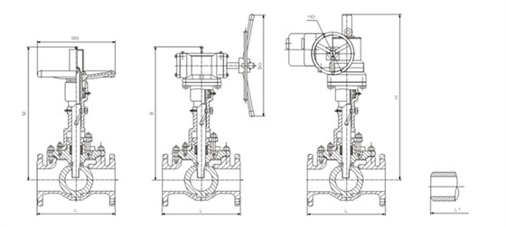 軌道(dao)球閥結構尺寸圖(tú) 軌道球閥結構尺(chǐ)寸圖