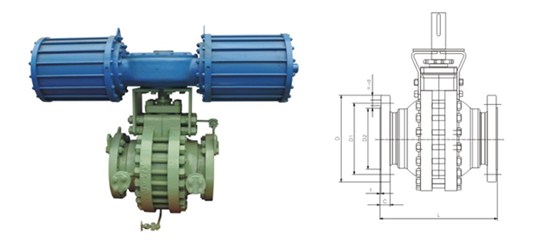 對分式球(qiú)閥産品結構(gou)圖 對分式球(qiú)閥産品結構(gou)圖