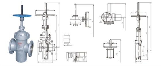平闆(pan)閘閥産品結構圖(tu) 平闆閘閥産品結(jie)構圖