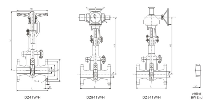低溫閘(zhá)閥結構圖 低溫(wen)閘閥結構圖
