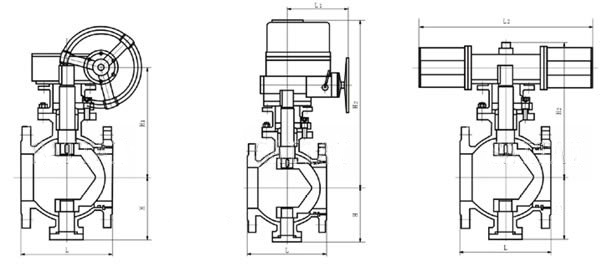 V型(xing)球閥結構圖(tú) V型球閥結構(gòu)圖