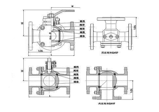 L三通(tong)示意圖