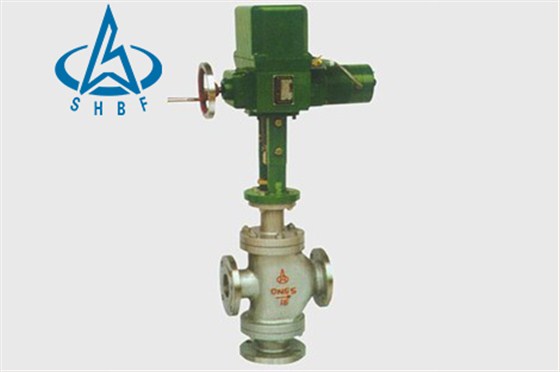 電(dian)動三通合流、分流(liu)調節閥 電動三通(tōng)合流、分流調節閥(fá)