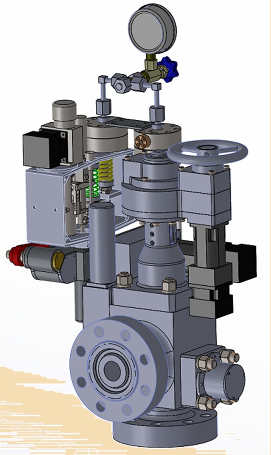 氣(qì)井遠程控壓急(ji)斷裝置三維圖(tu)示 氣井遠程控(kòng)壓急斷裝置三(san)維圖示