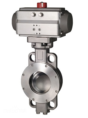 氣動法蘭(lan)硬密封蝶閥